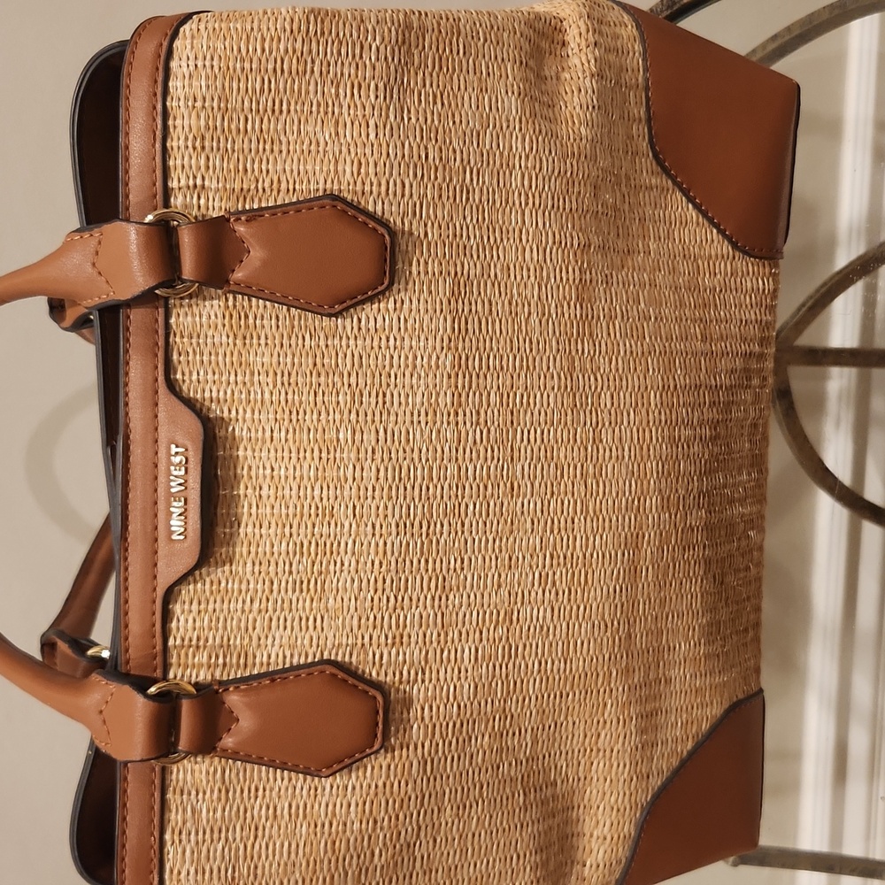 Nine West Tan and Brown Satchel - Picture 3 of 16